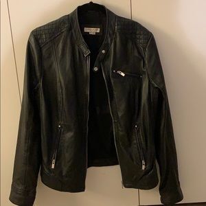 Lamarque Black Leather Jacket XL Biker Motorcycle